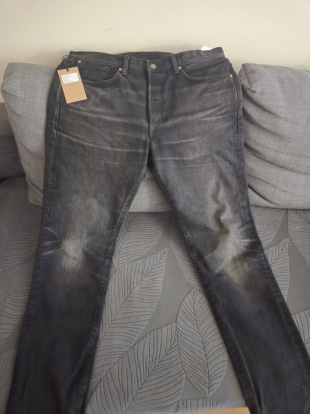 Edwin Men's Slim Black Washed Jeans